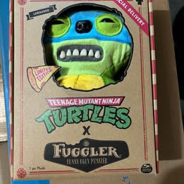 Fuggler Funny Ugly Monster Teenage Mutant Ninja Turtles Leonardo, or "Leo" 9 Inch Plush Limited